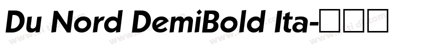 Du Nord DemiBold Ita字体转换